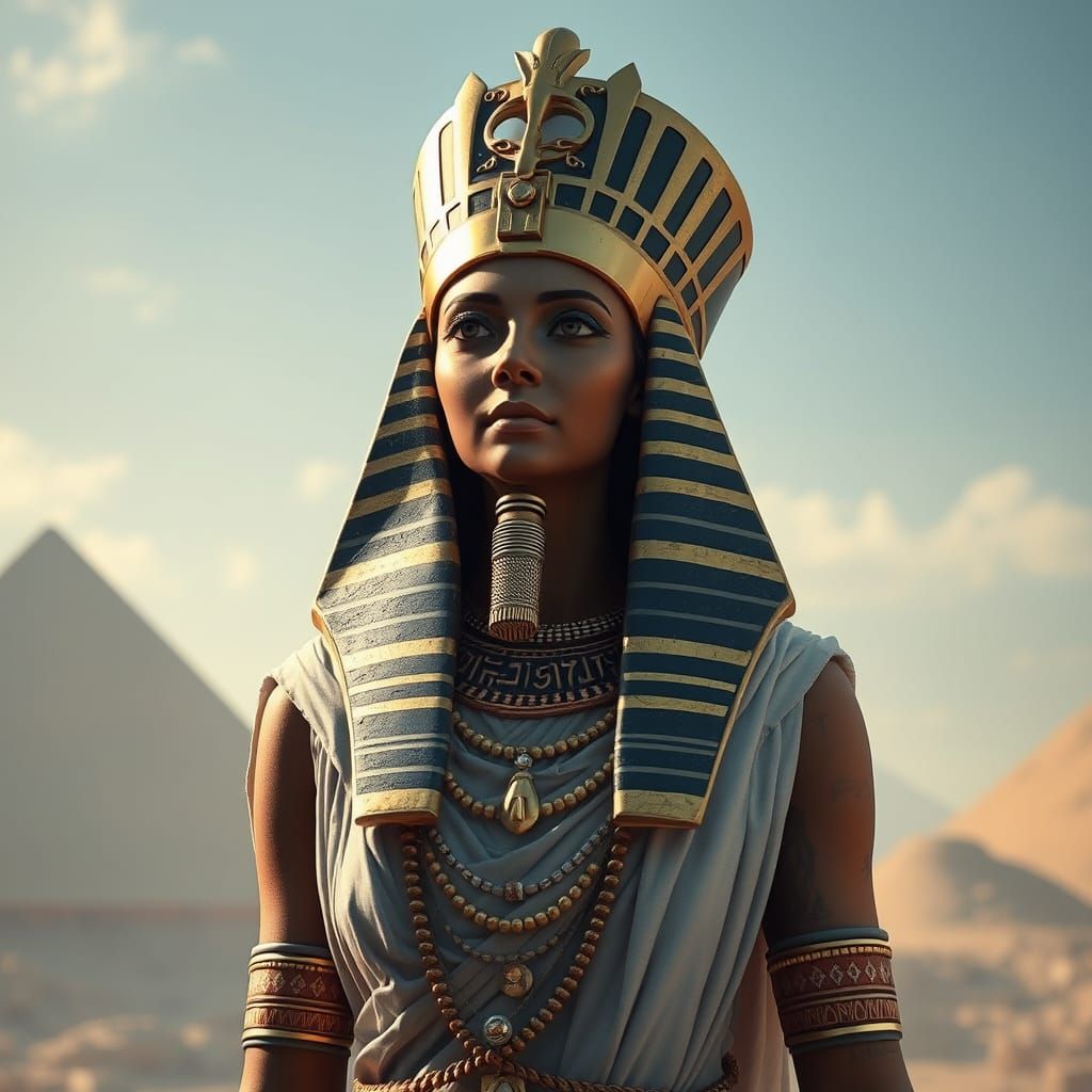 Ancient Egyptian High Priestess in Stunning Photorealism