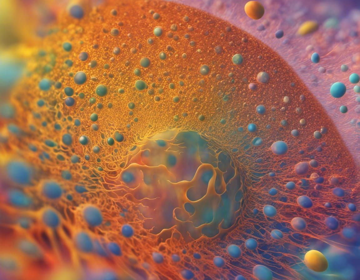 Vibrant Microcosmic World in Prismatic Fragments, with Intri...