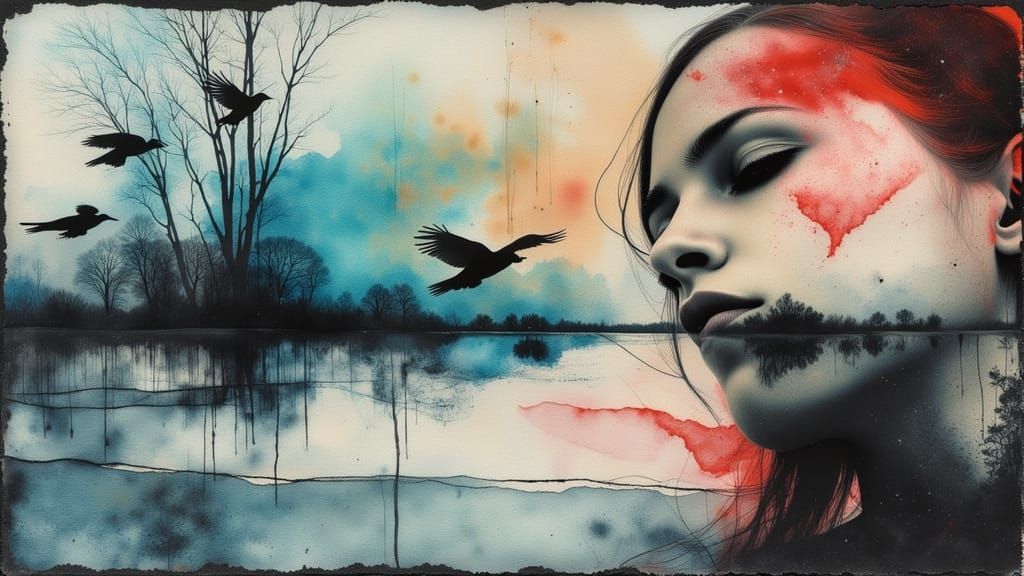 Dreamlike Surreal Painting of Borrowed Time