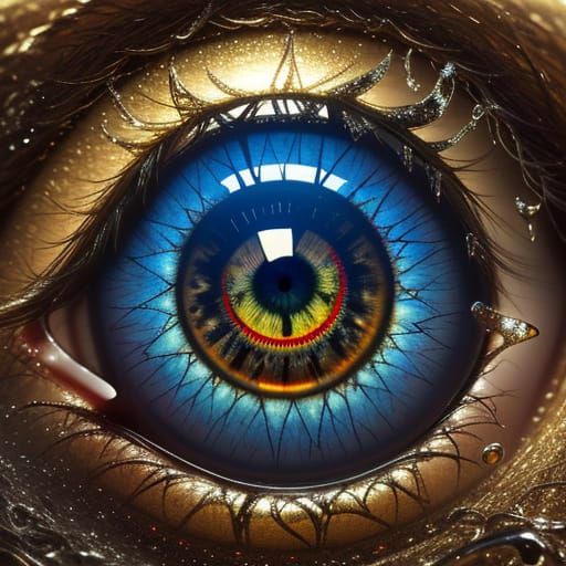 Shattered Eye: Surrealism in Oil Painting