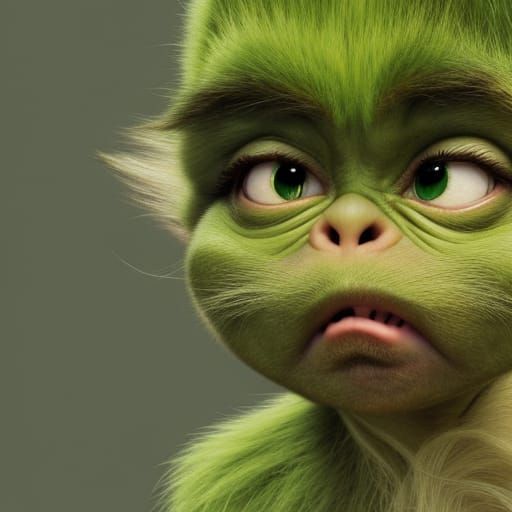 The Sinister Infant Grinch in Haunting Detail