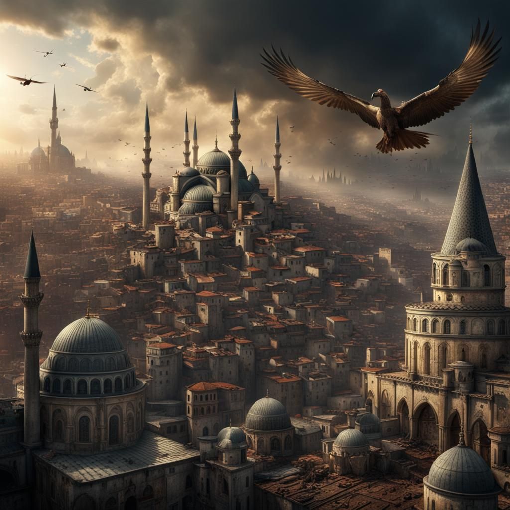 Epic Crusader Conquest in Stunning Digital Matte Painting