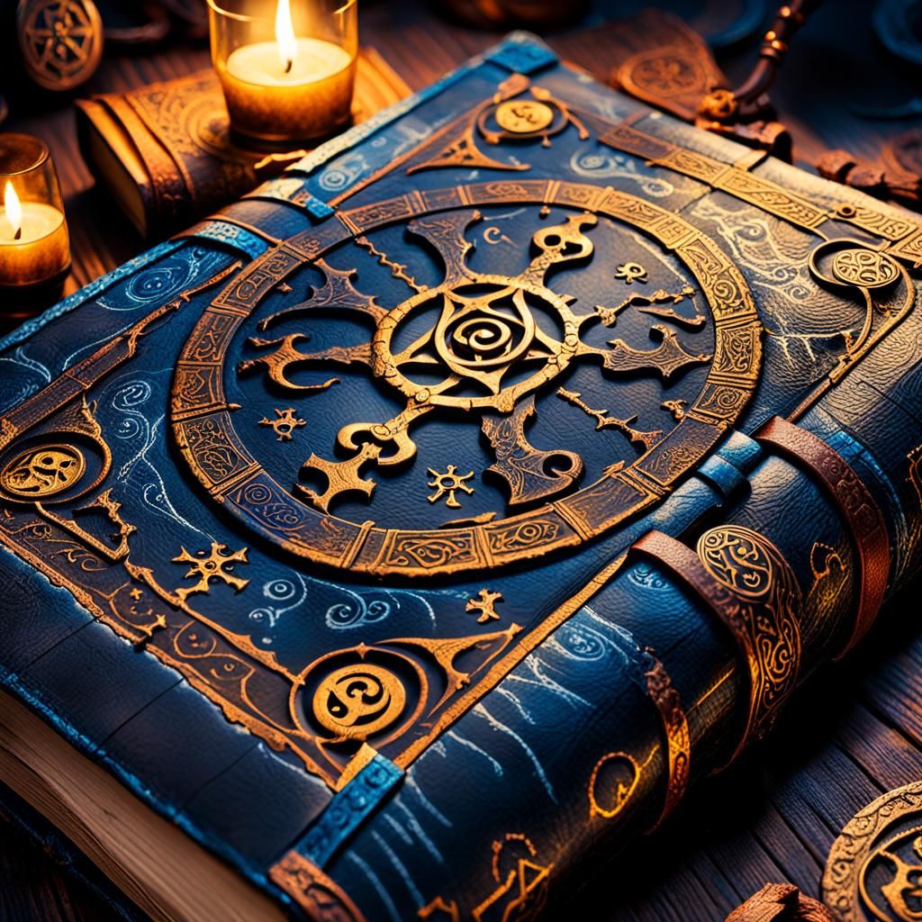Mysterious Leather Tome Glows with an Eerie Aura