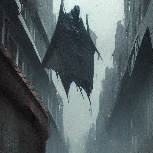 Dark Fantasy Landscape Before the Fall