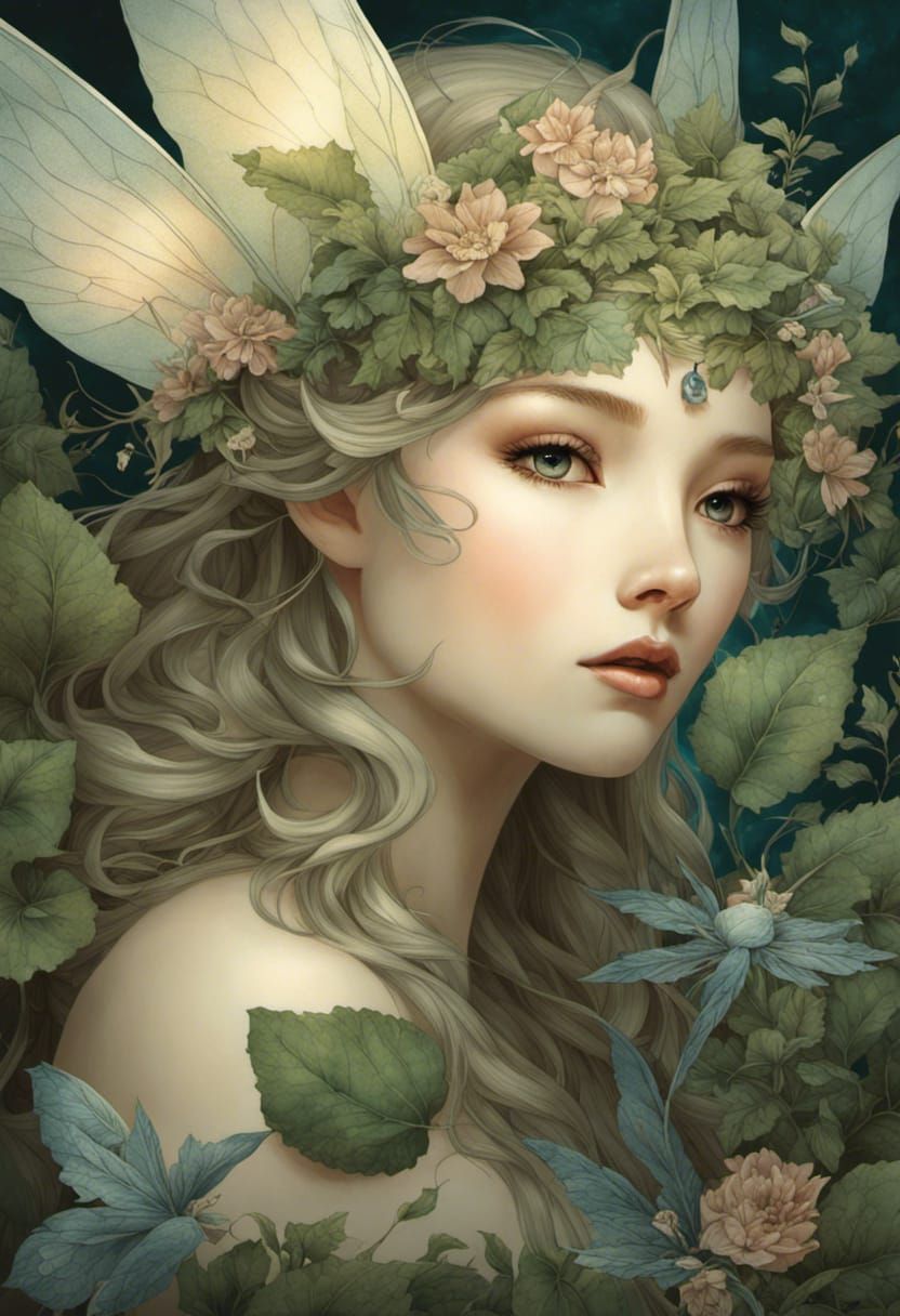 Fantasy Fairy in Whimsical Darkwood