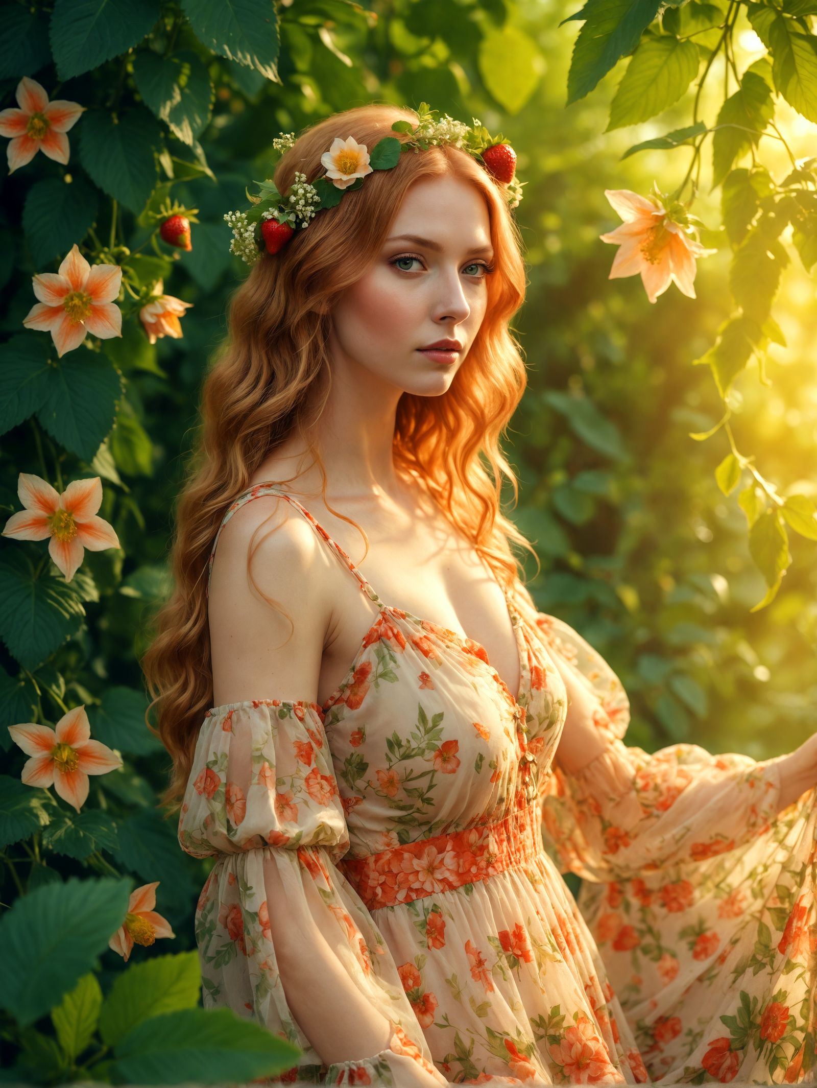 full body portrait of a young woman