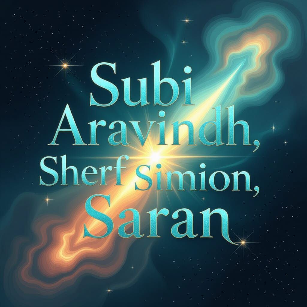 Names Subi, Aravindh, Sherf, Simion, Subu, Saran in Cosmic N...