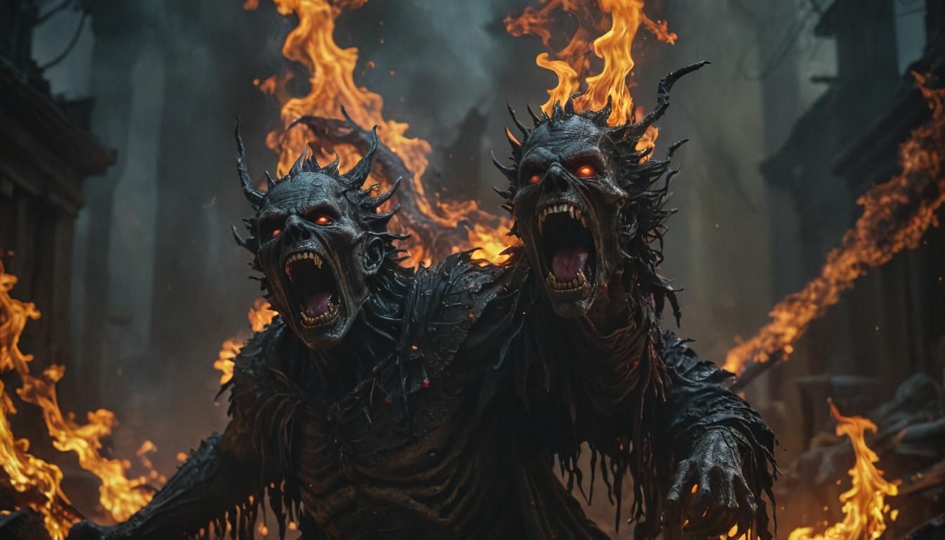 Sinister Figure Unfolds Judgement Day amidst Screaming Souls...