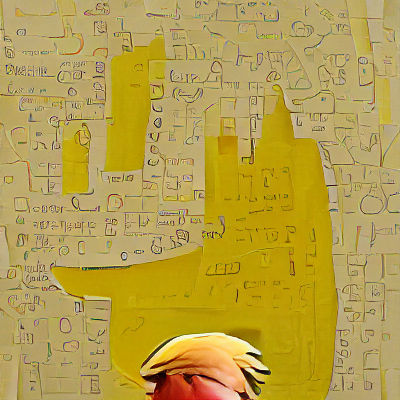 Portrait of a Controversial Figure in a Business Suit