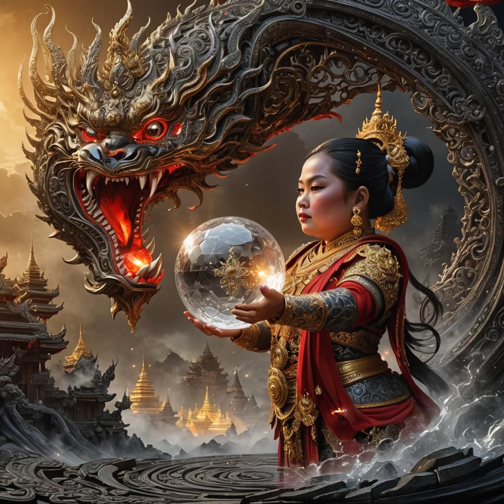 A Thai Goddess in Ethereal Splendor