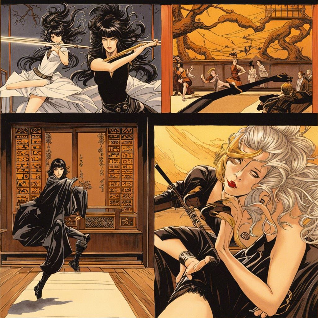 Ethereal Ninja Ballerina in Sensual Dojo