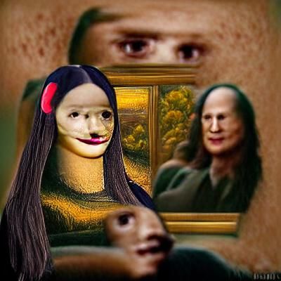 Enigmatic Woman in Renaissance-Inspired Portrait