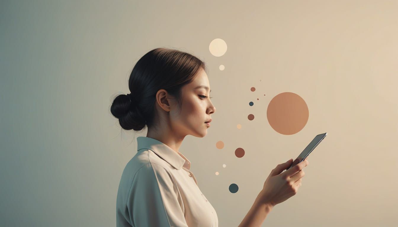 Minimalist Digital Art of Everyday Routine