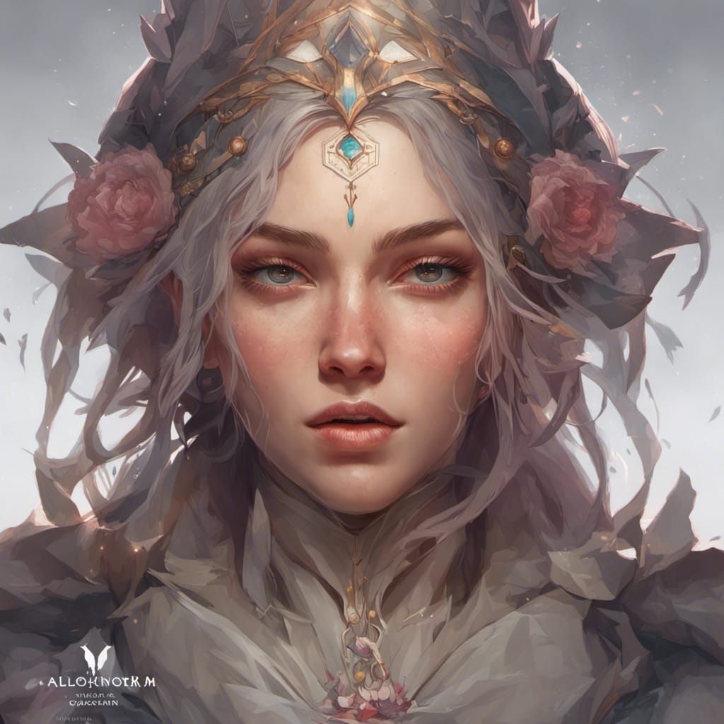 Ethereal Likorn: A Hyper-Detailed Portrait in Triadic Colors