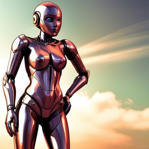 Cyberpunk Goddess in Hyperrealistic Style