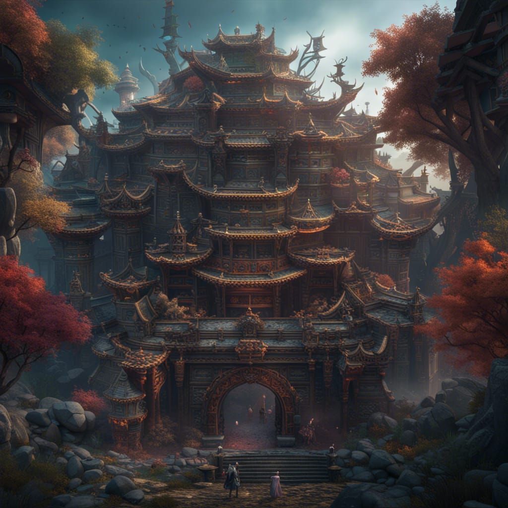 Epic Fantasy Realm in Dazzling Splendor