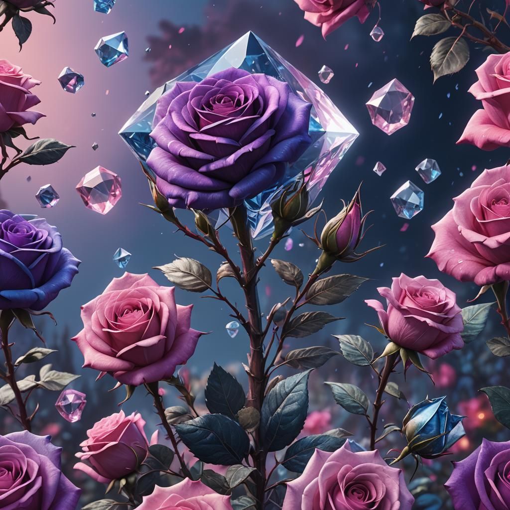 Vibrant Prism of Colors in a Fantastical Land