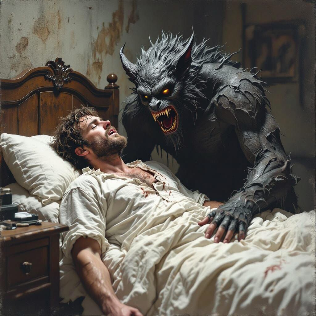 Terrifying Man Transforms Into Beast in Dark Fantasy