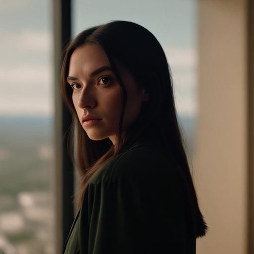 Ethereal Gwendolyn Rossi in Cinematic Film Still