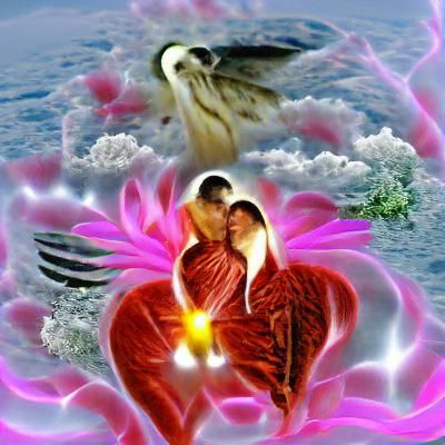 Lovebirds in an Elegiac Intimate Moment
