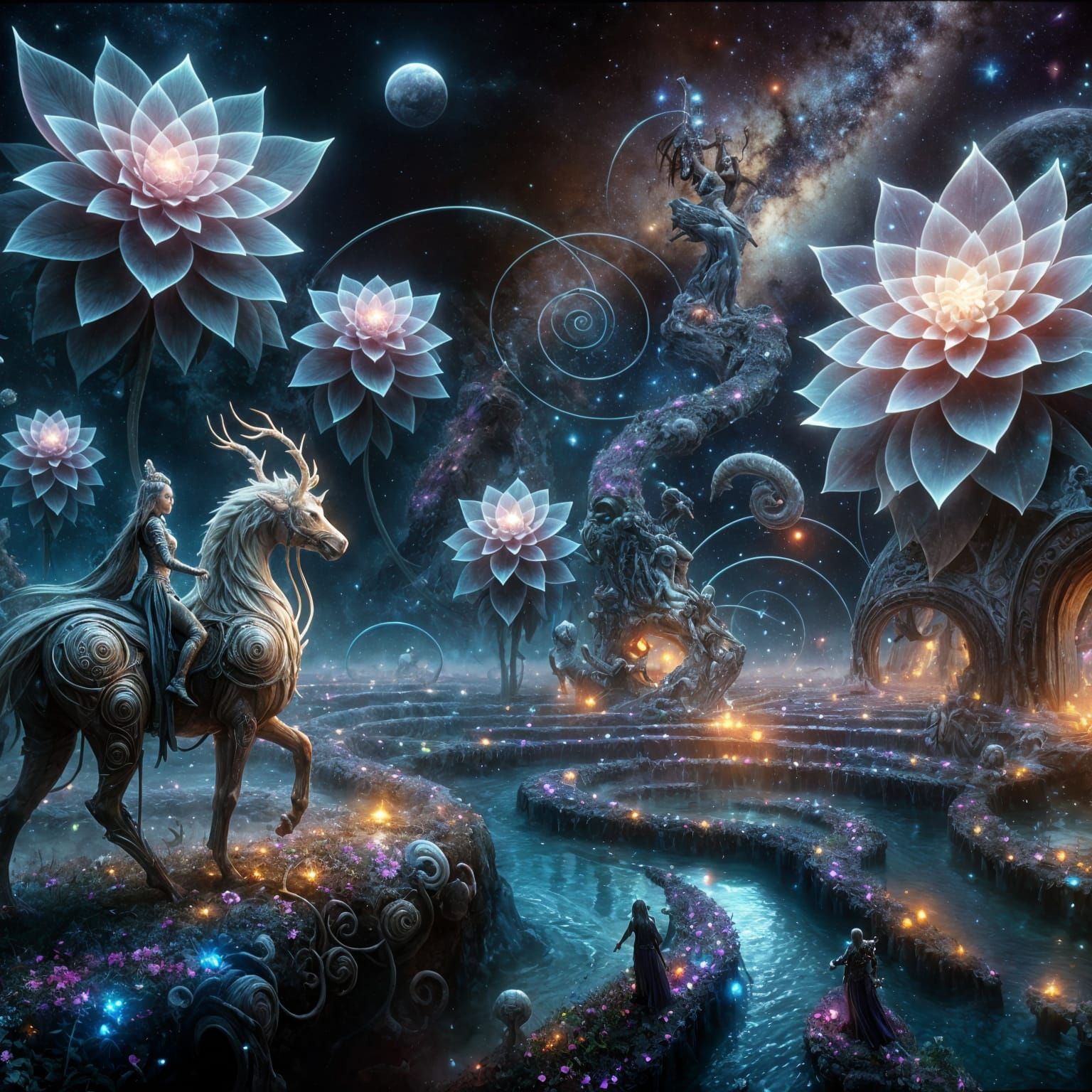 Cosmic Garden: Warrior Princess Arrives in Dreamlike Realm