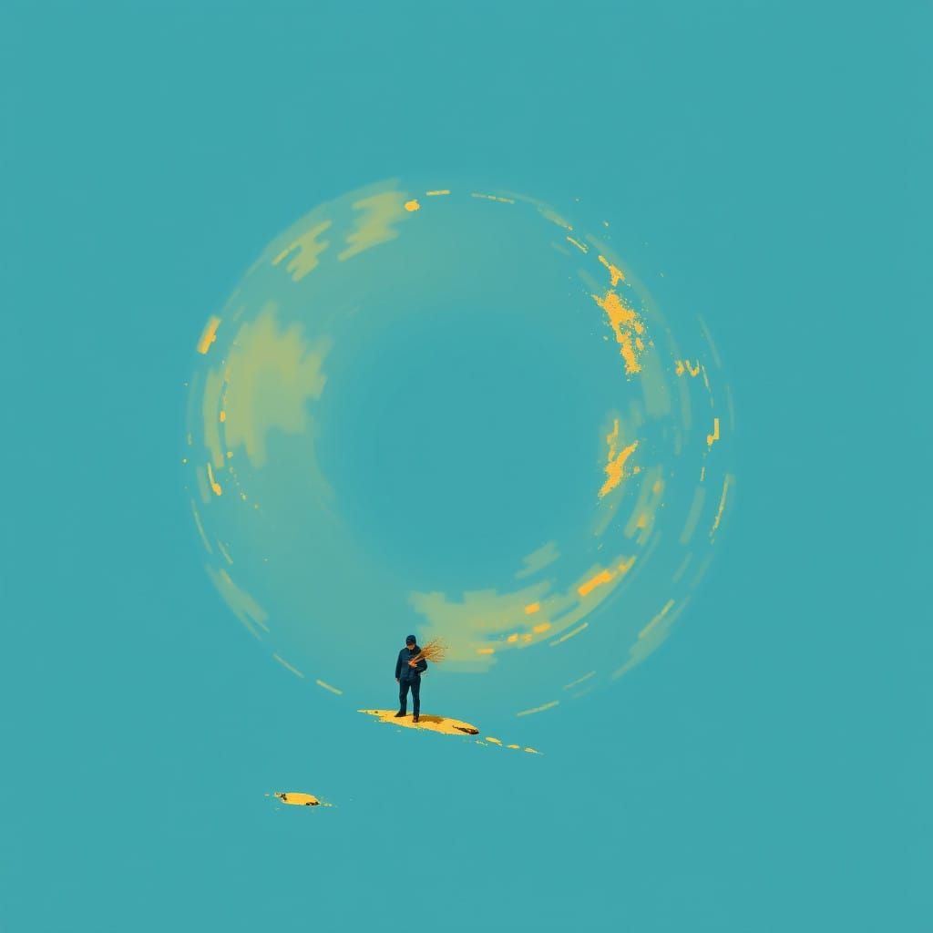 Happy Children Play on Rug in Snowy Belgian Evening