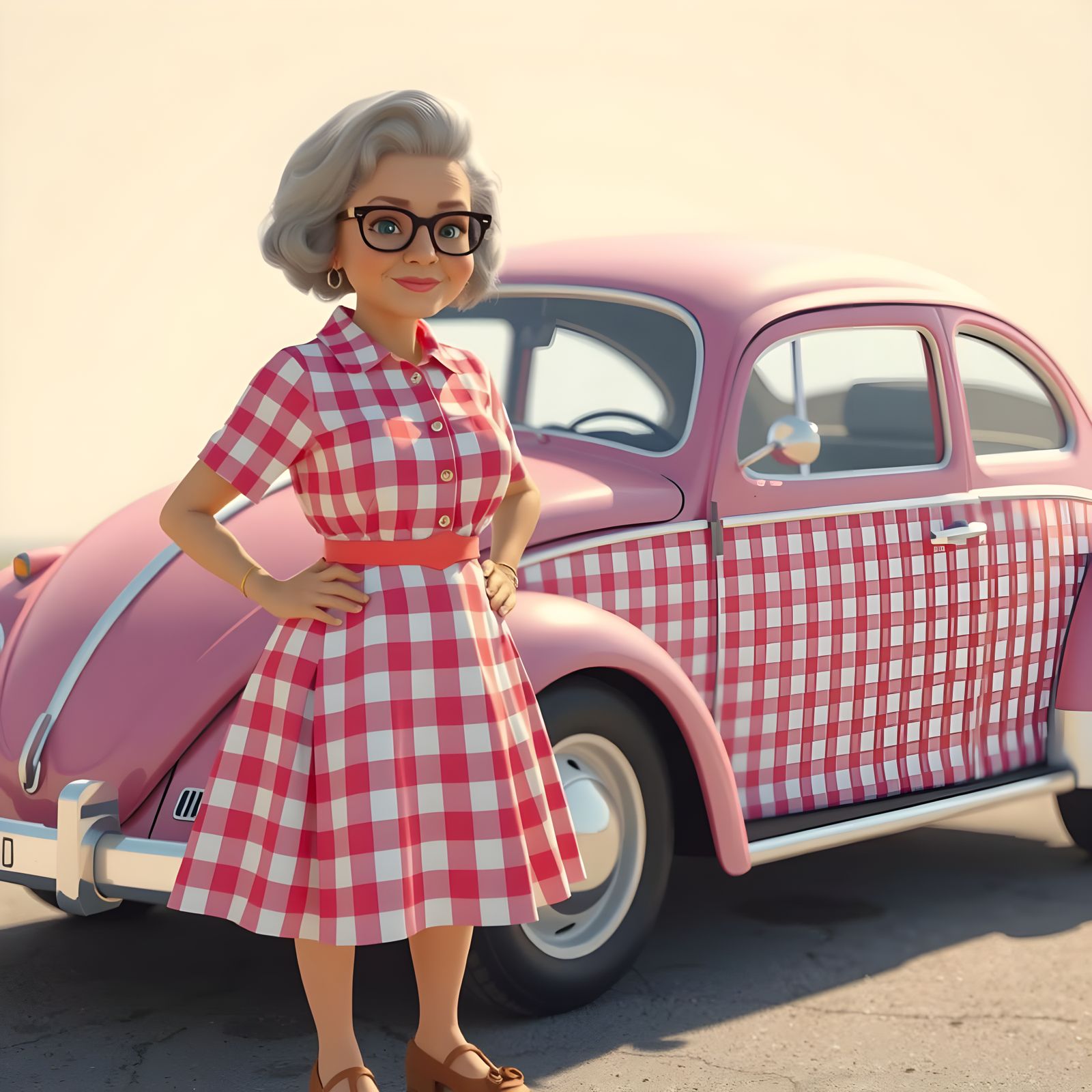 A Heartwarming Scene in Classic American Style