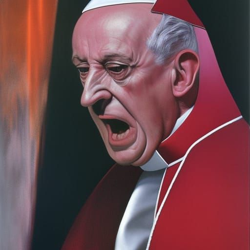 Francis Bacon - Screaming Pope series