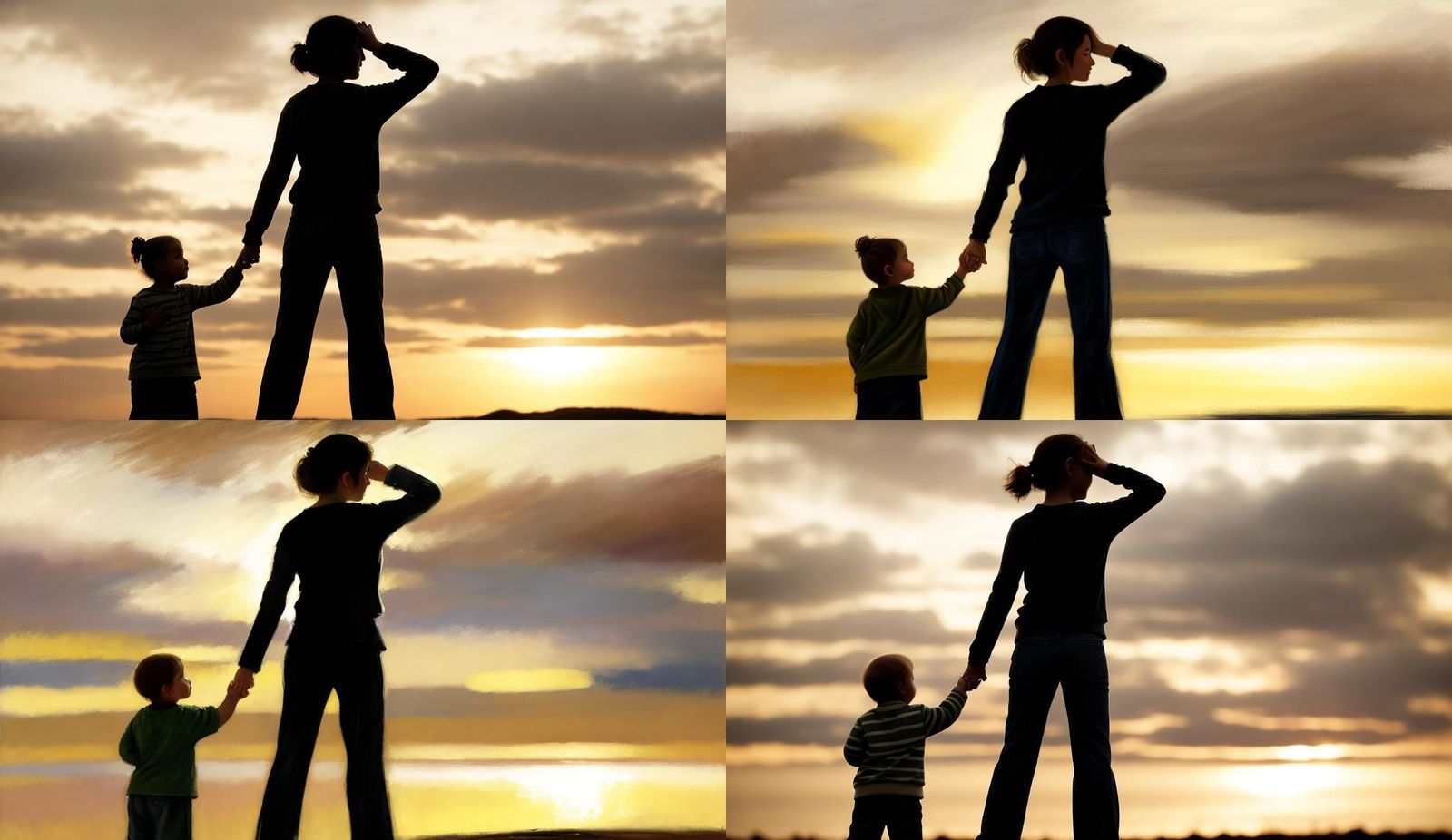 Motherly Love in a Gentle Moment