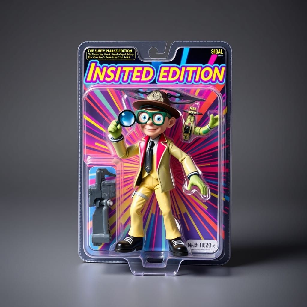 Retro-Futuristic Action Figure in Limited Edition Blister Pa...