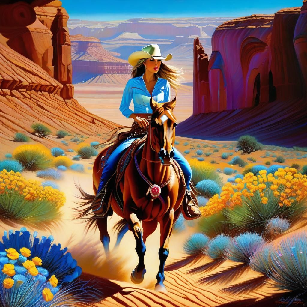 crossing the canyon desert