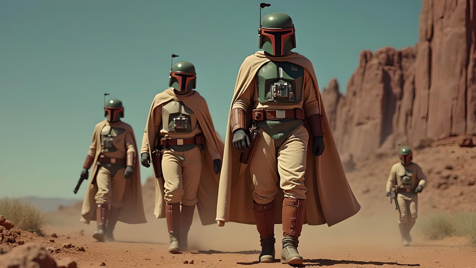 Vintage Recruitment Posters for Mandalorian Warriors