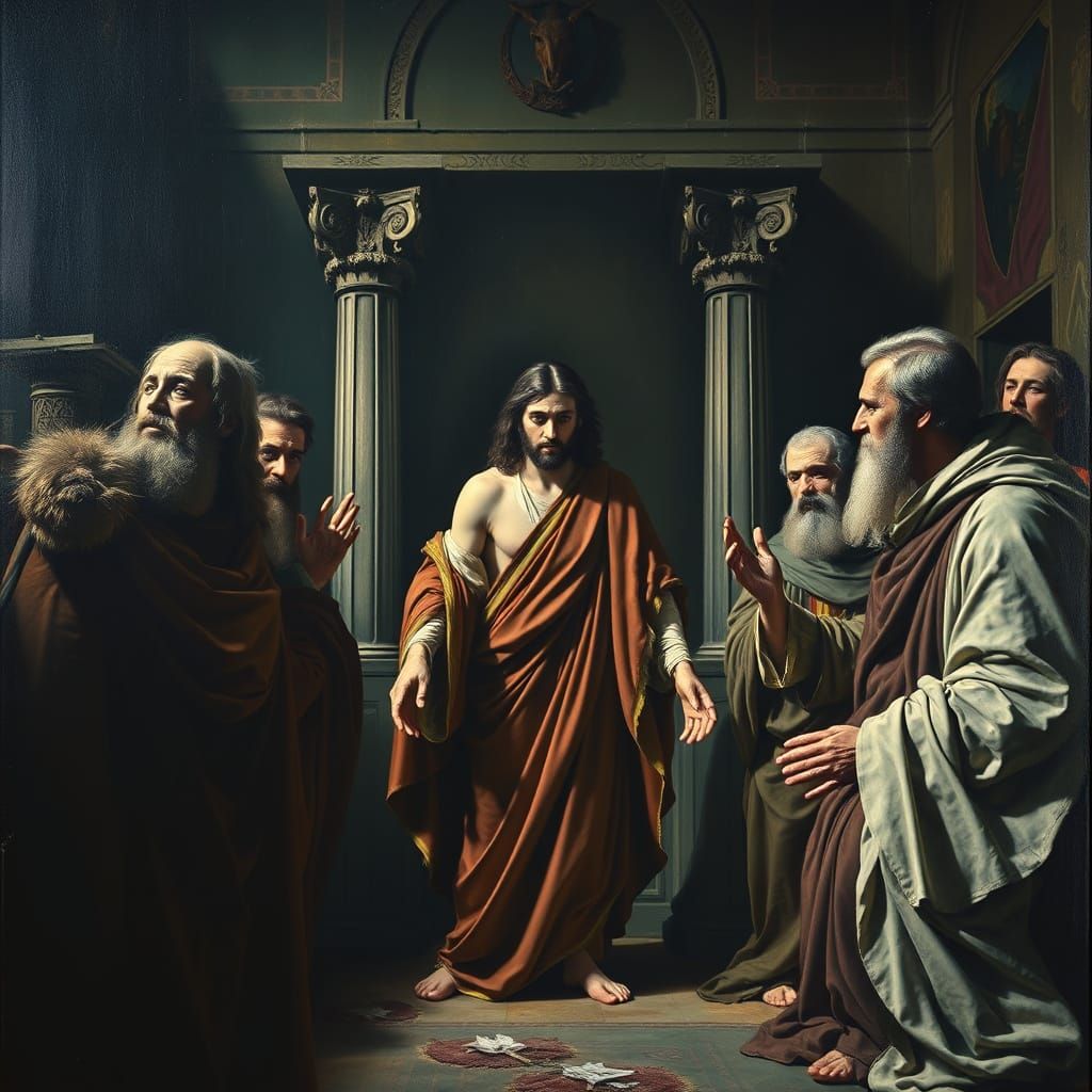 Jesus Confronts Caiaphas in a Haunting Renaissance Masterpie...