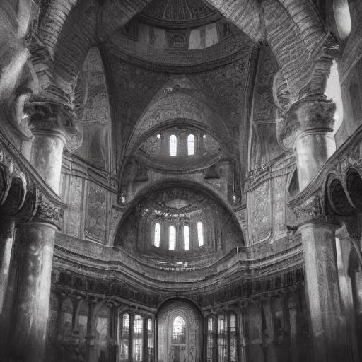 Dark Fantasy Hagia Sophia: Gothic Byzantine Church Basks in....