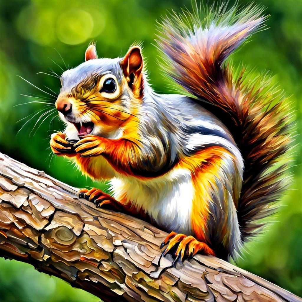 Mischievous squirrel
