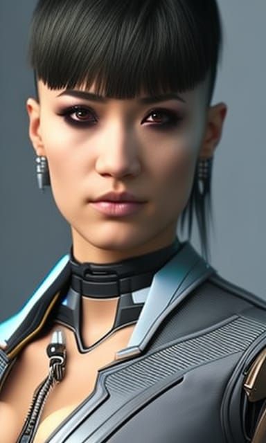 Cyberpunk Female Robot Revealed in High-Definition