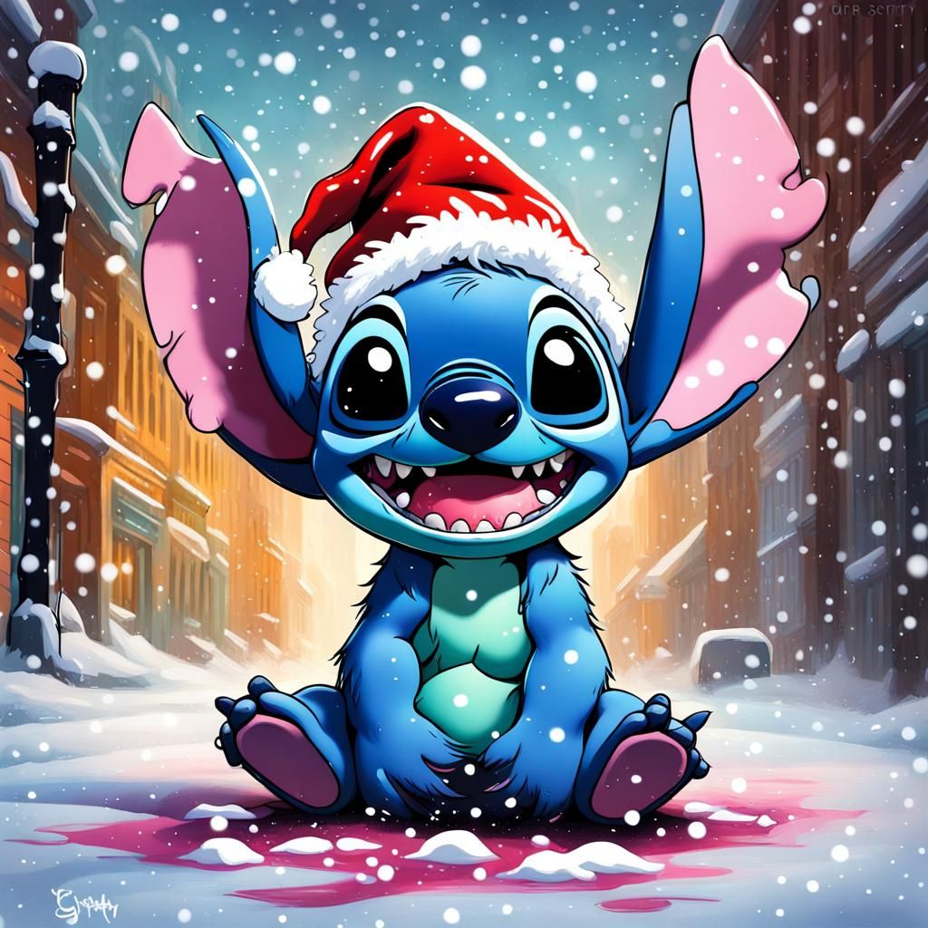 Street Artist Witnesses First Snow in Vibrant Graffiti Style