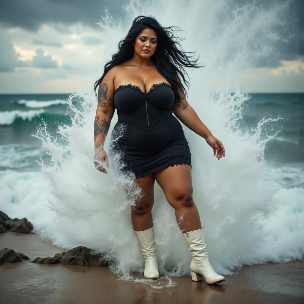 Ethereal Beauty in Turbulent Skies