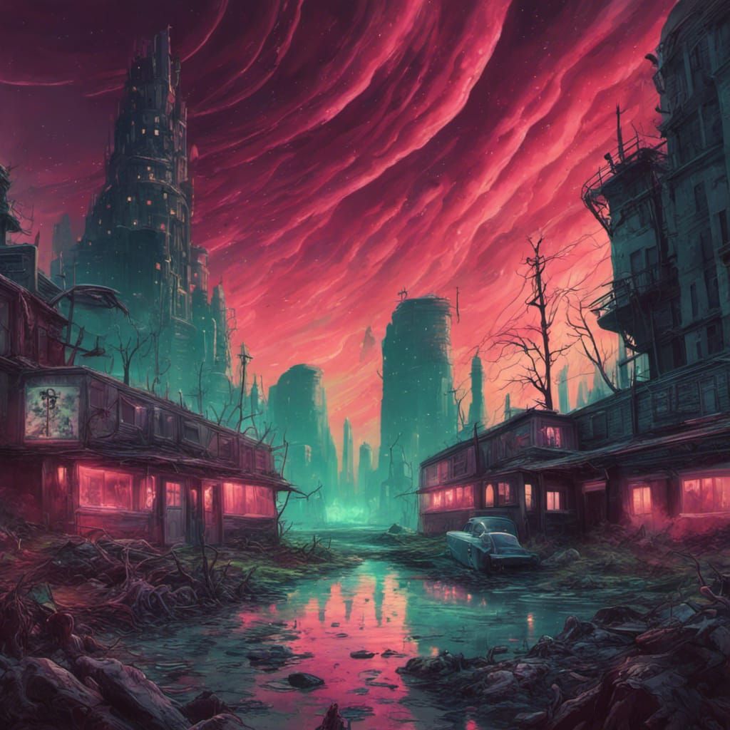 Astronomical Apocalypse in 50's Retro Sci-Fi