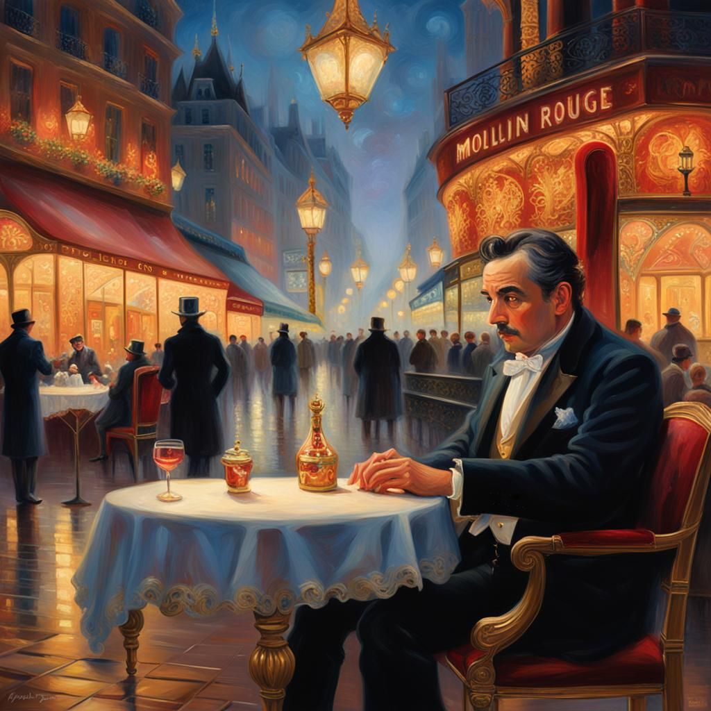 The Englishman in a Whimsical Parisian Night