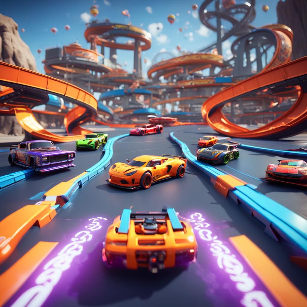 Racing Cityscape in Epic 3D Videogame Graphics