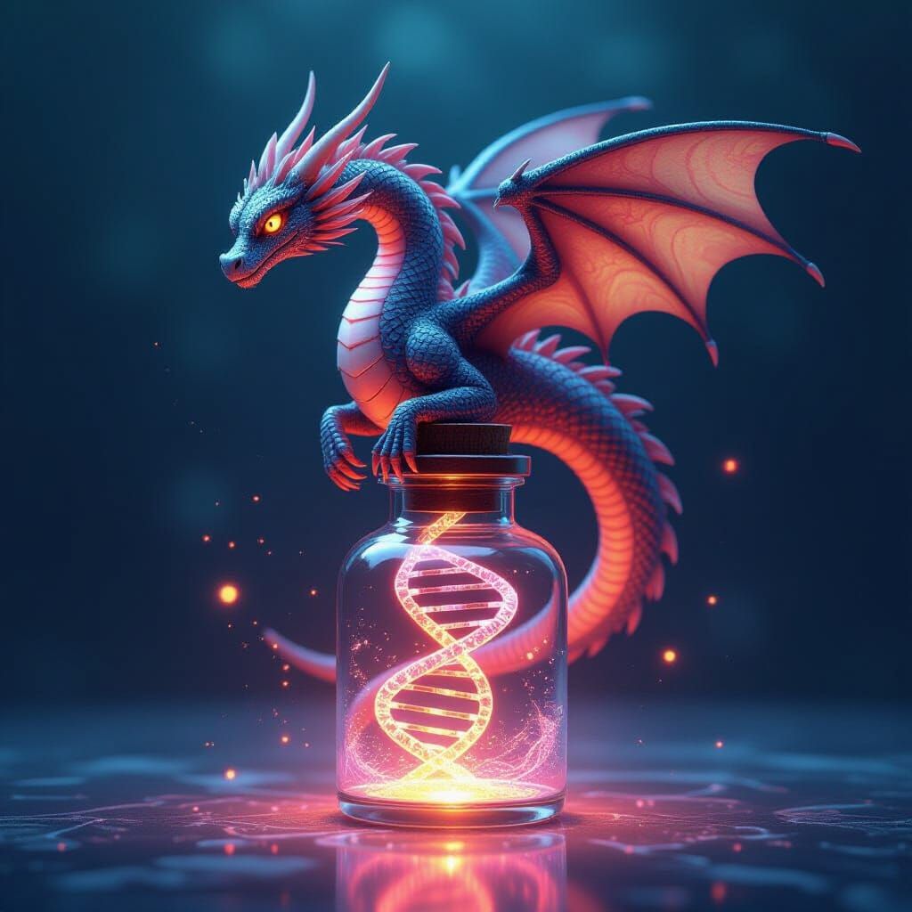 Dragon DNA Rises from Vial of Hope