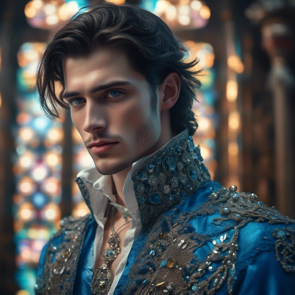 Mysterious Gentleman in Opulent Surroundings