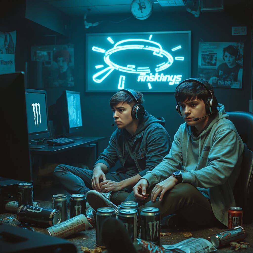 Frustrated Gamers in Dystopian Cyberpunk Setting