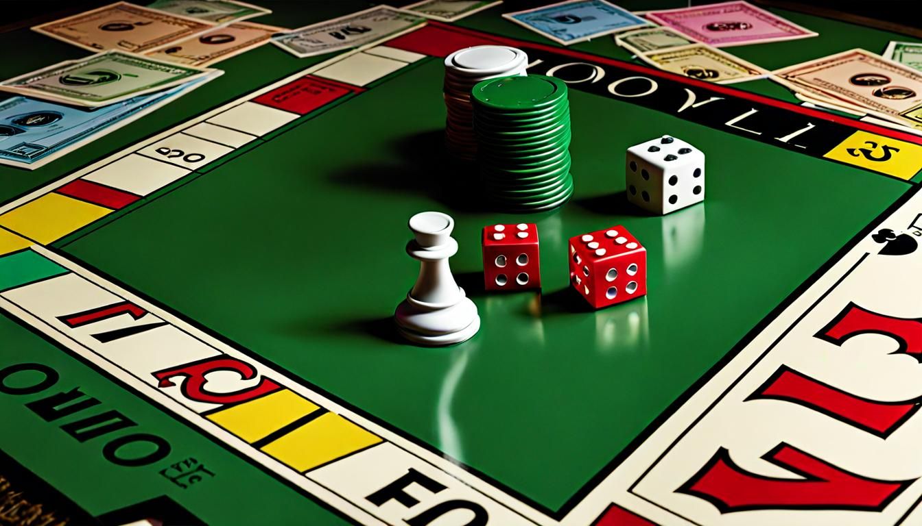 Realistic 3D Monopoly Board Game in New Condition