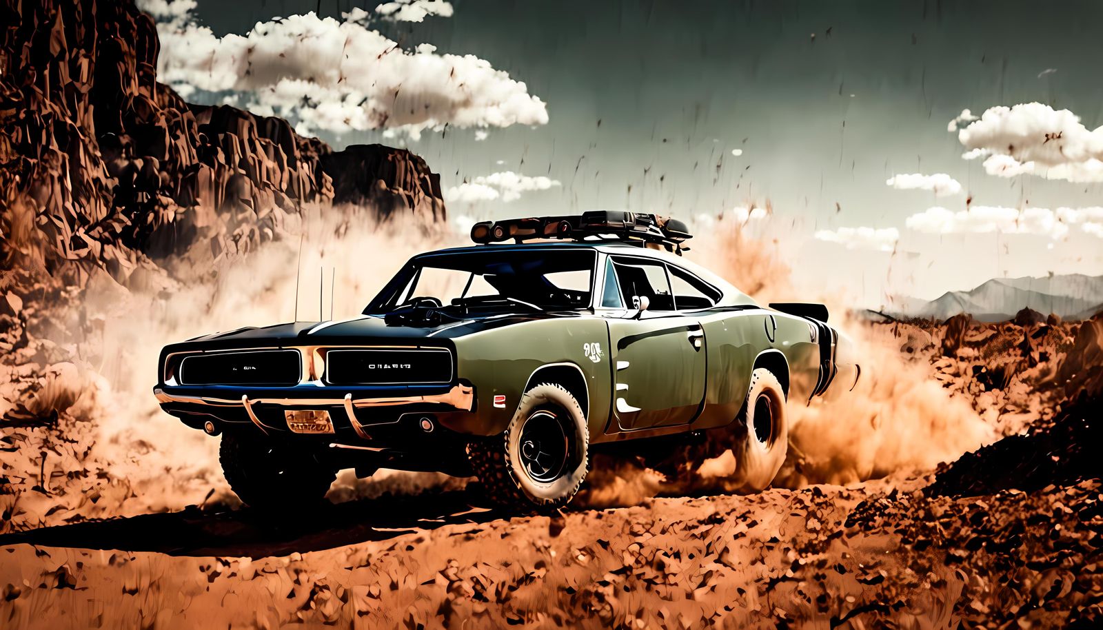Retro Off-Road Charger Icon