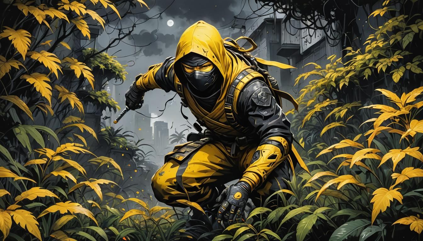 Ninja Scout in Graffiti Street Art