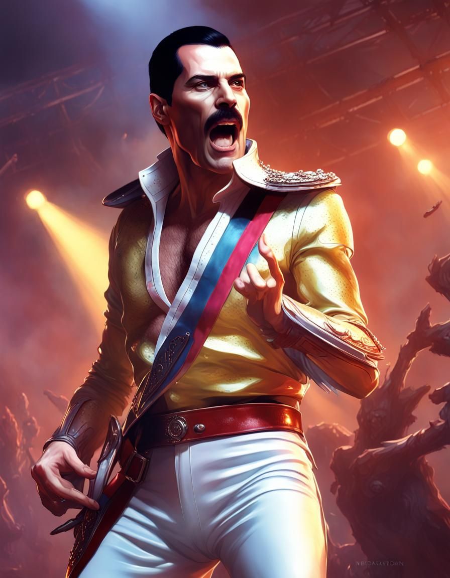 Freddie Mercury Rock Icon Smash Orcs with Epic Voice