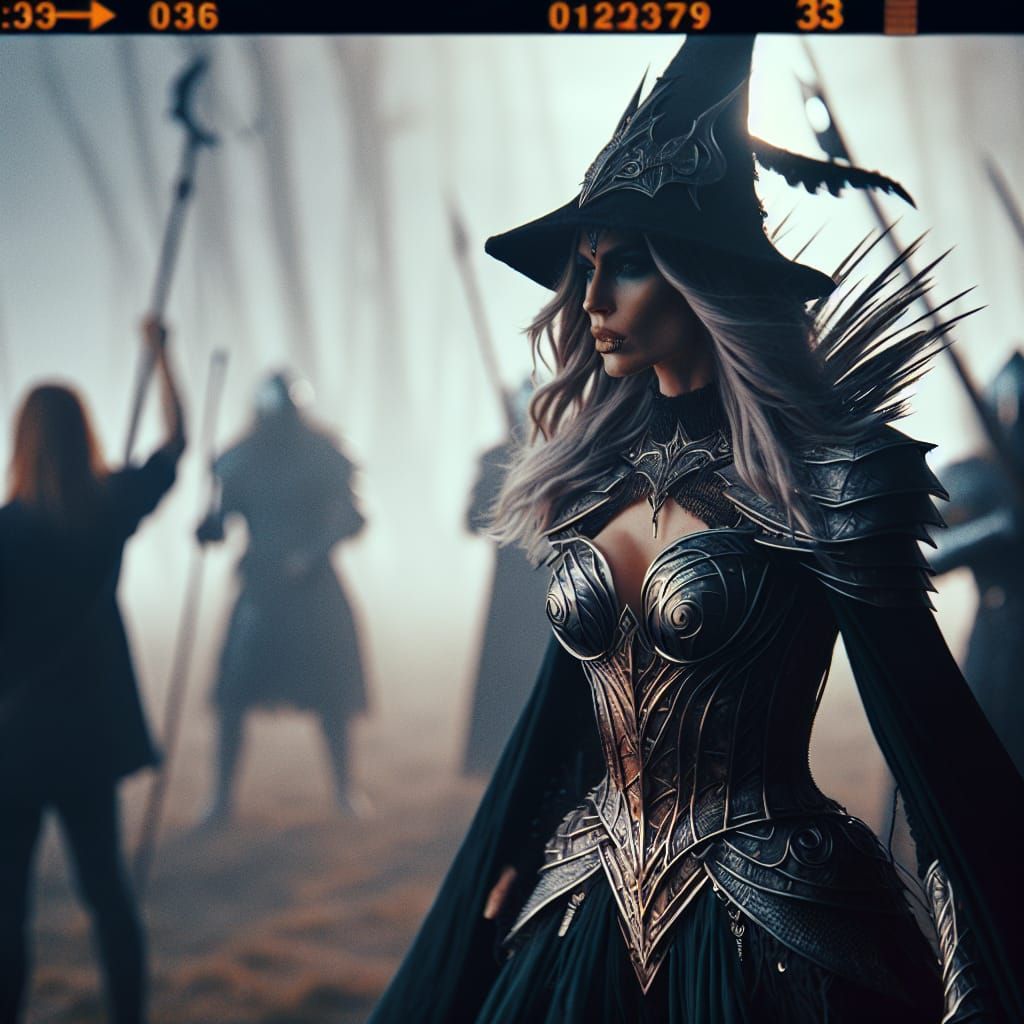 Epic Fantasy Warrior in Cinematic 35mm Style