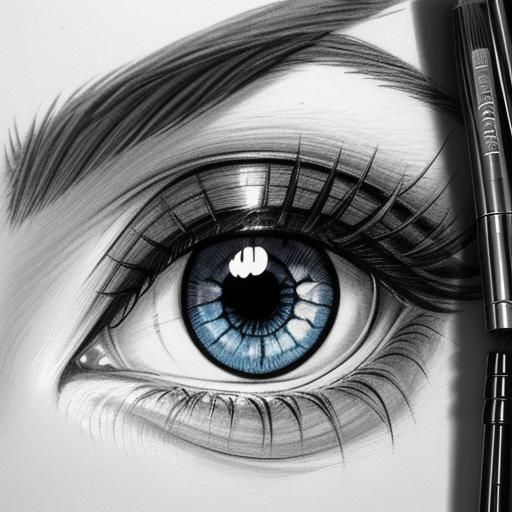 Masterful Manga Eye Portrait in Soft Pastels